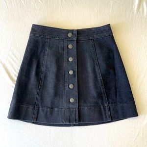 Madewell A line denim skirt